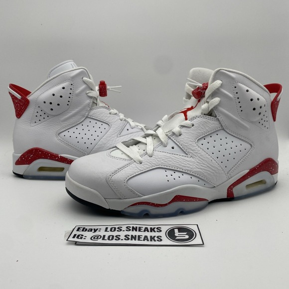 Size 10‎ - Jordan 6 White and University Red 2022 (CT8529-162) - Picture 1 of 7